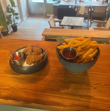 Fried Chicken with Fries